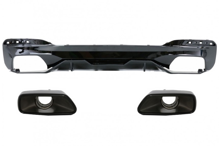 Diffuser passend voor BMW G30/G38 540 M-Pakket Performance Look Glans Zwart Sierstukken