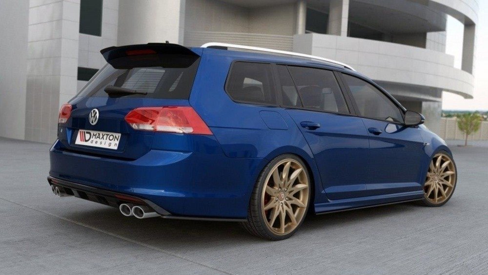 Spoiler Volkswagen Golf 7 R / R-Line / GTD Variant Maxton Glans Zwart