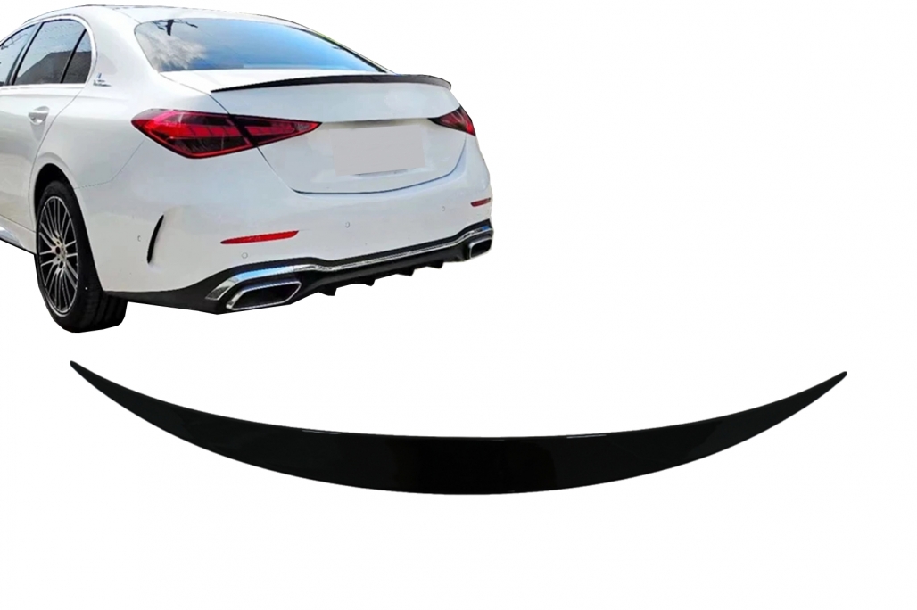 Spoiler passend voor Mercedes C Klasse W206 Glans Zwart