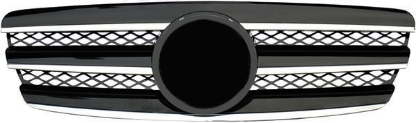 Grill passend voor Mercedes W211 02-06 chrome/black