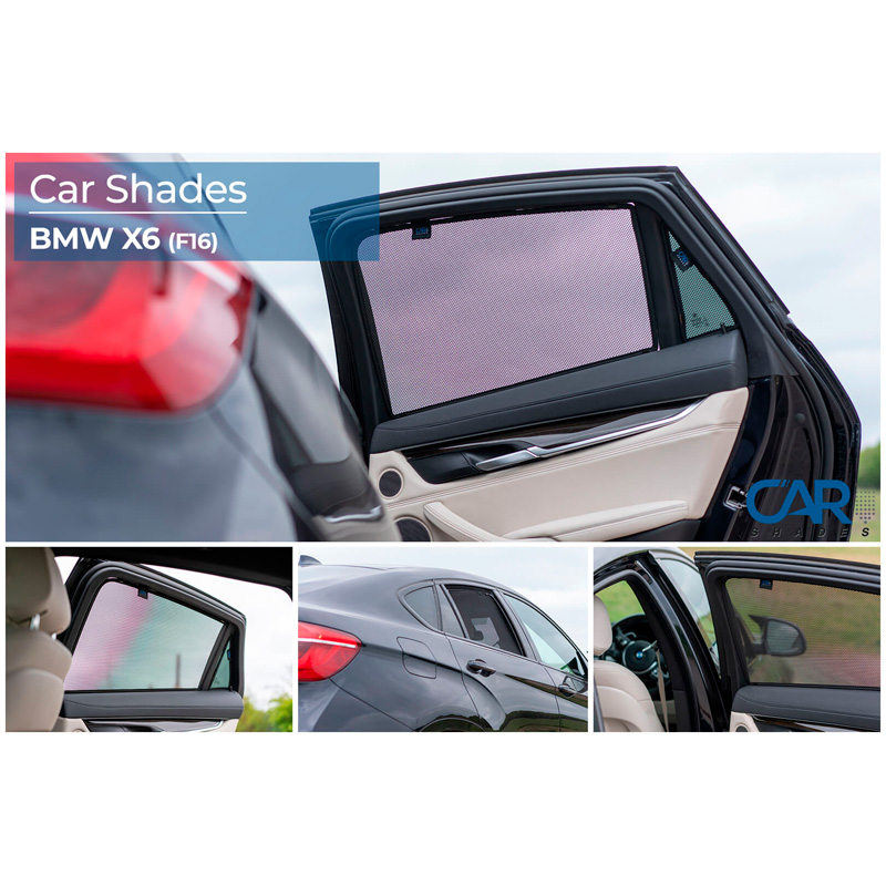 Set Car Shades (achterportieren)  BMW X6 F16 5 deurs 2014-2019 (4-delig)