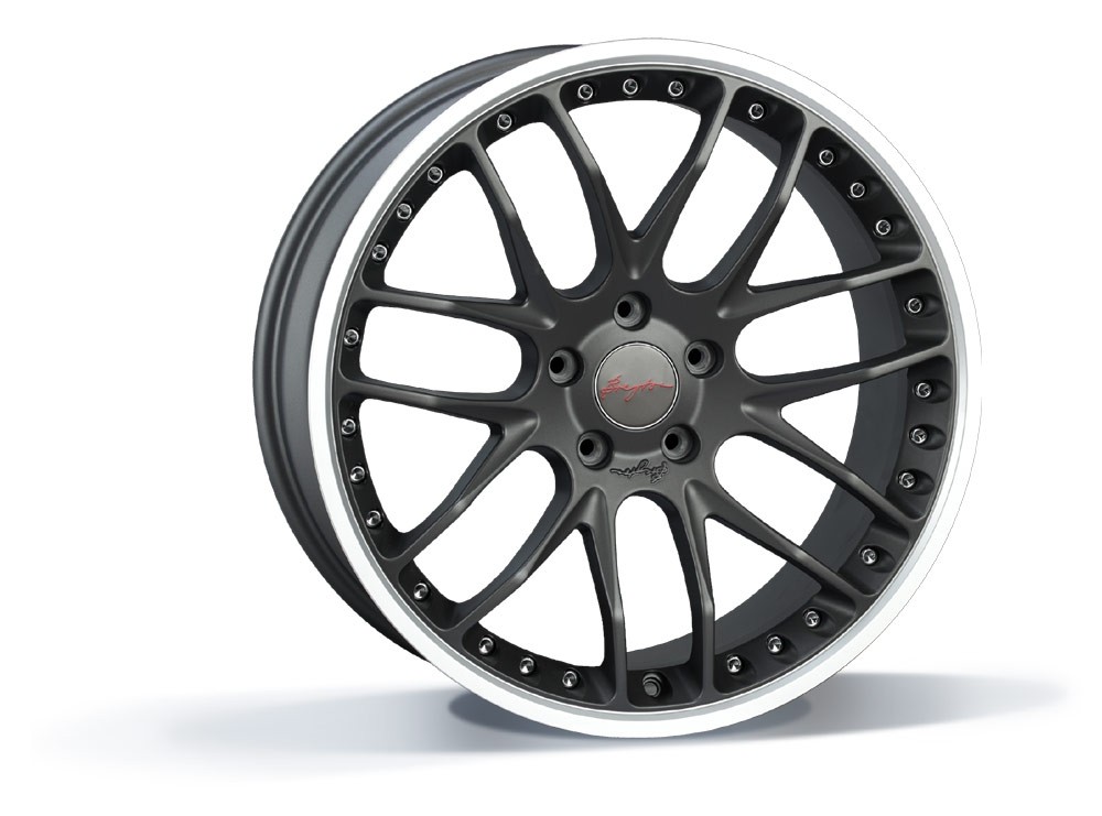 Breyton GTP 5x120 10.5x21 ET 44 Matt Gun - Rand gepolijst ( 3 de