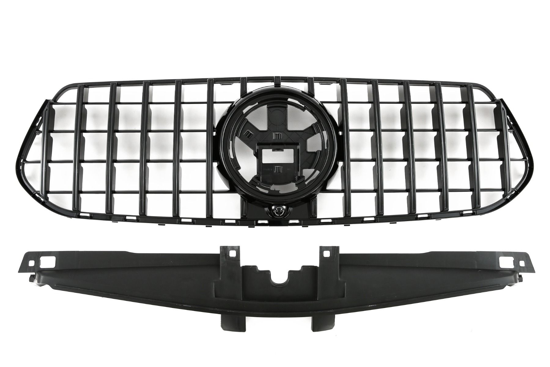 Grill passend voor Mercedes GLE V167 FL 2023-... GT Look Glans Zwart