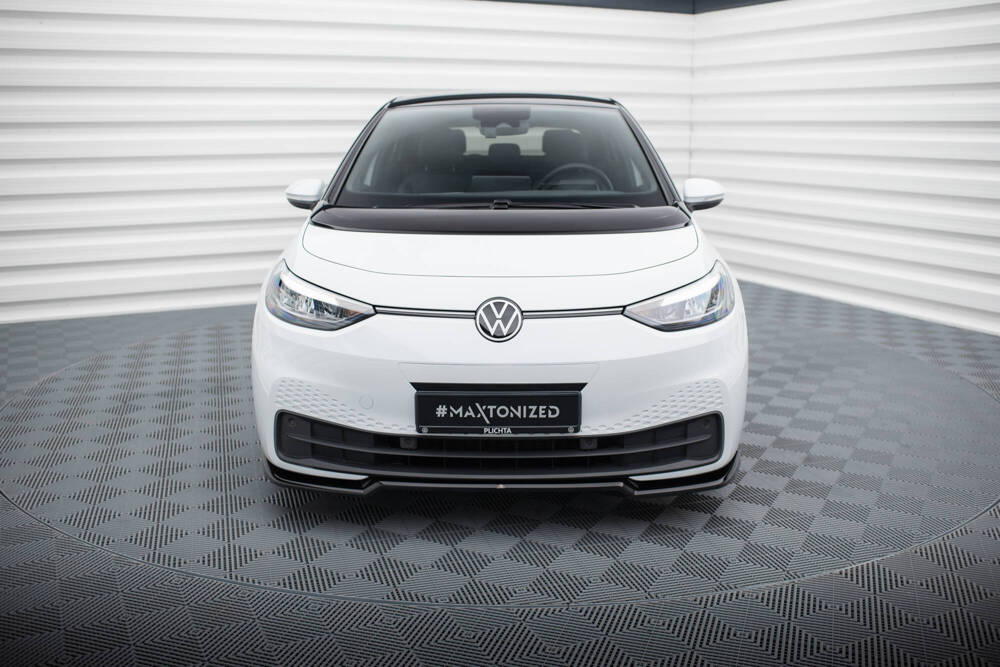 Voorspoiler V.1 Volkswagen ID.3 Maxton Glans Zwart