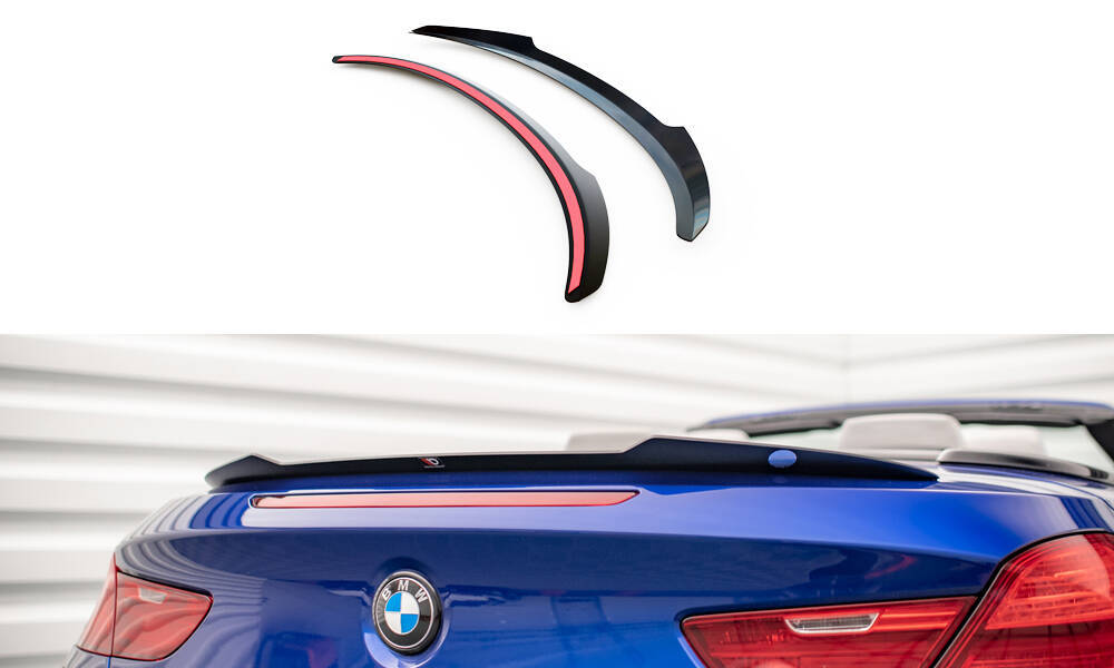 Spoiler passend voor BMW 6 Serie / M6 Cabrio Maxton Glans Zwart