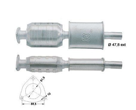 Fiat BRAVA 1.9TD 1910 cc 55 Kw / 75 cv 182A8.000 Magnaflow CAT B