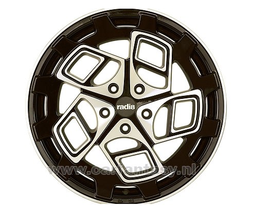 RADI8 CM9 10.0x19 5x112 45 Black / Machine Face 66,6 Velgen