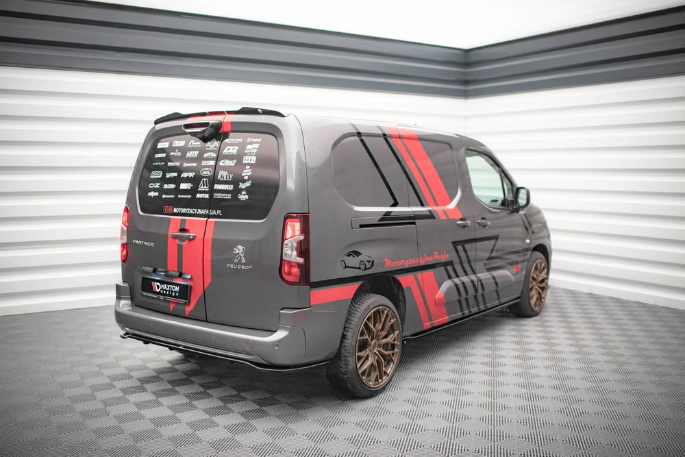 Diffuser Peugeot Partner MK3 Maxton Glans Zwart