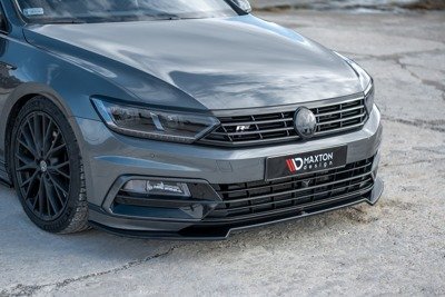 Voorspoiler passend voor VW Passat R-Line B8 Glans Zwart