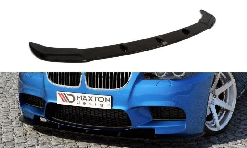 Voorspoiler passend voor BMW M5 F10/ F11 Glanzend Zwart