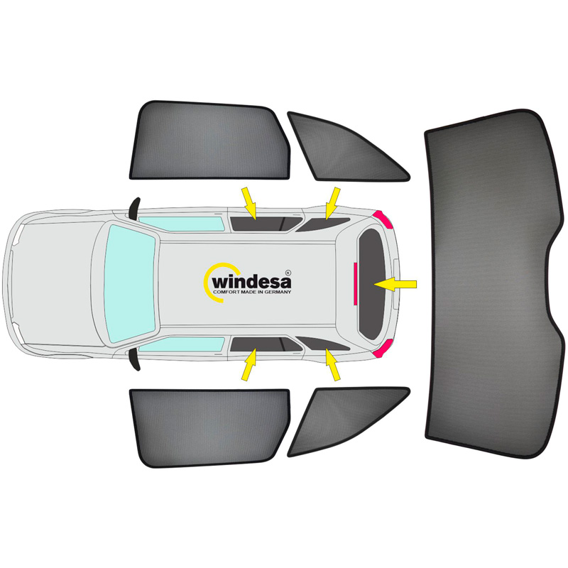 SunClip Zicht- & Zonwering  Toyota Corolla (E21) Touring Sports 2019-
