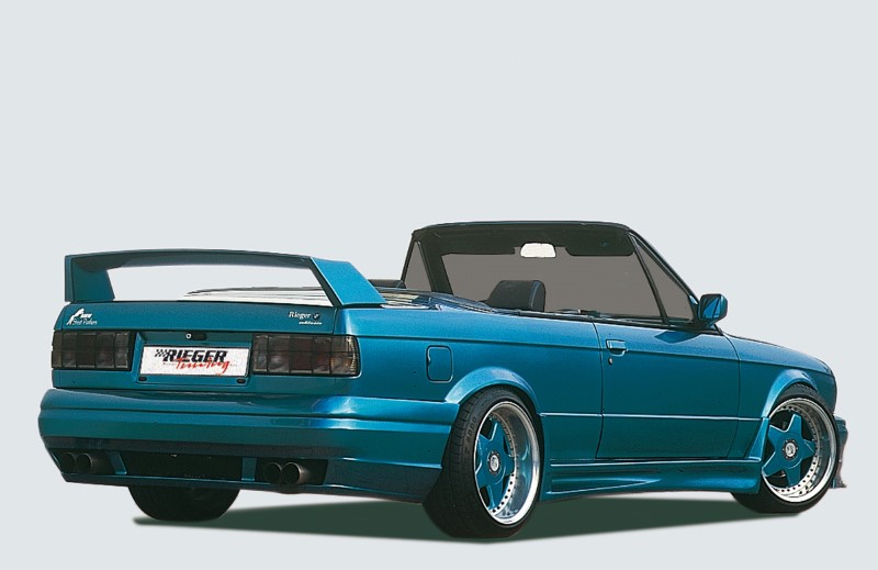 Spoilerzwaard voor Achterbumper passend voor BMW E30 Polyester Rieger