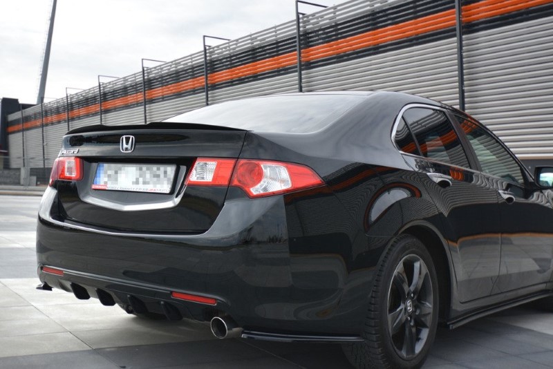 Spoiler Extentie Honda Accord MK.8 (Cu-Series) Preface Sedan Glanzend Zwart Maxton