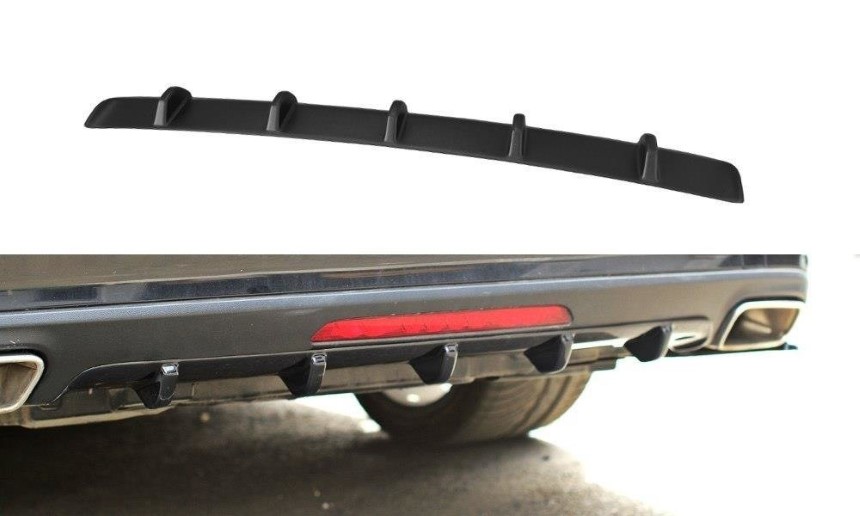 Diffuser passend voor Mercedes CLS W218 Maxton Design glans zwart