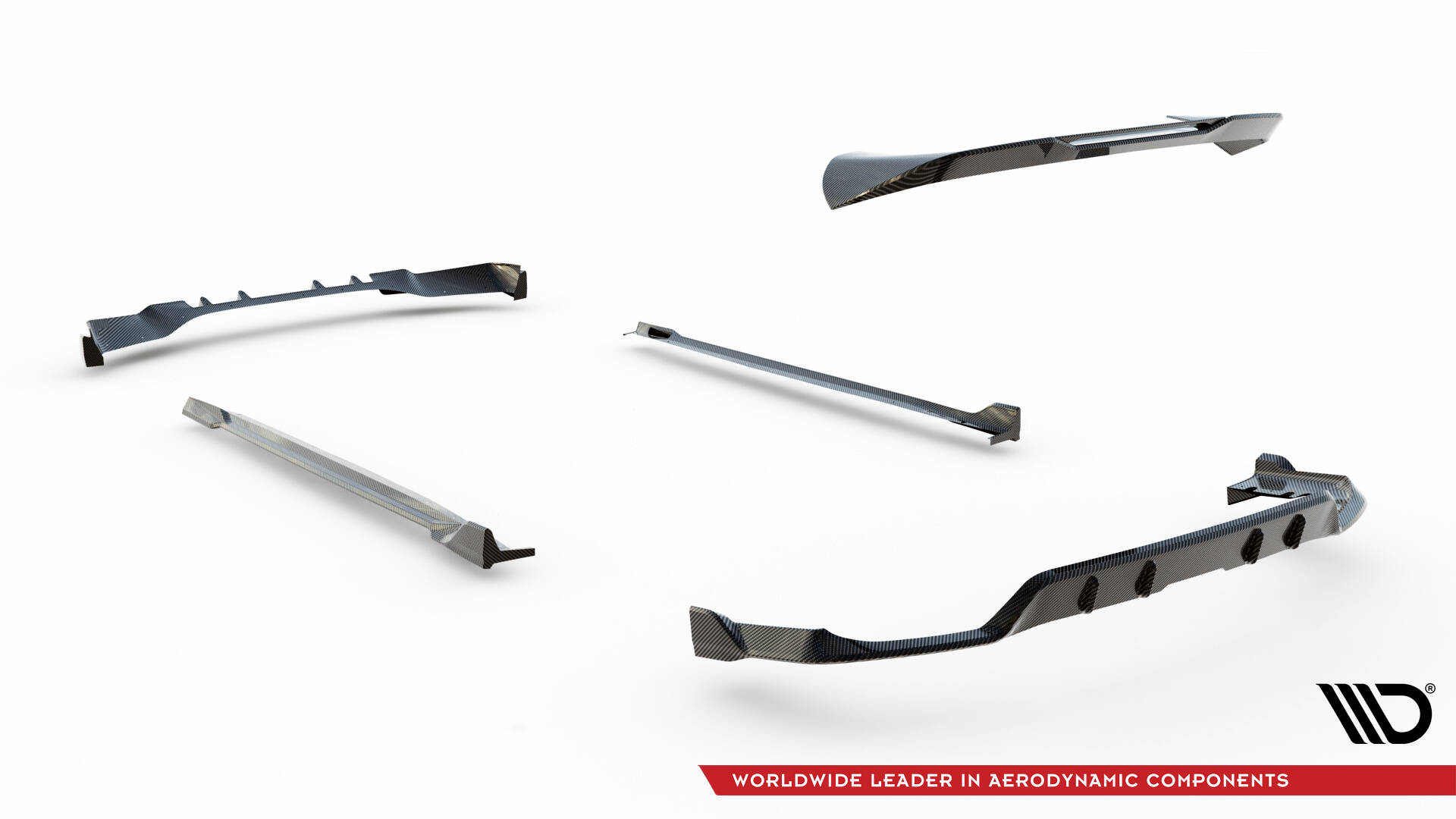 Carbon Fiber Bodykit passend voor BMW X5 M-Pack G05 Facelift Maxton Glanzend zwart