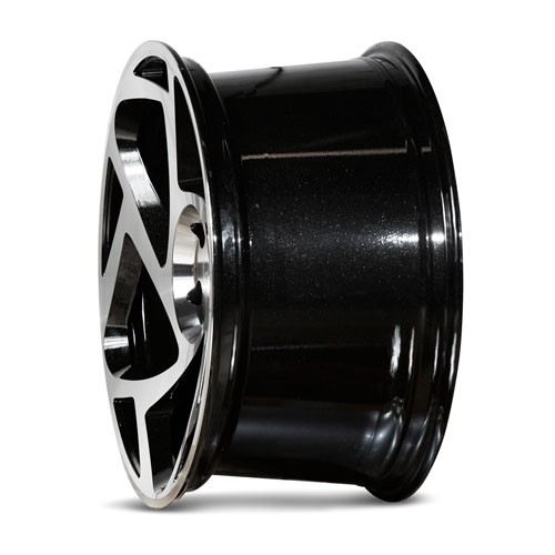 RADI8 S5 10.0x19 5x120 40 Gloss black machine face 72,56 Velgen