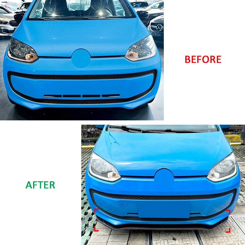 Voorspoilerlip  Volkswagen Up! 2011- excl. GTi (Glanzend Zwart ABS)