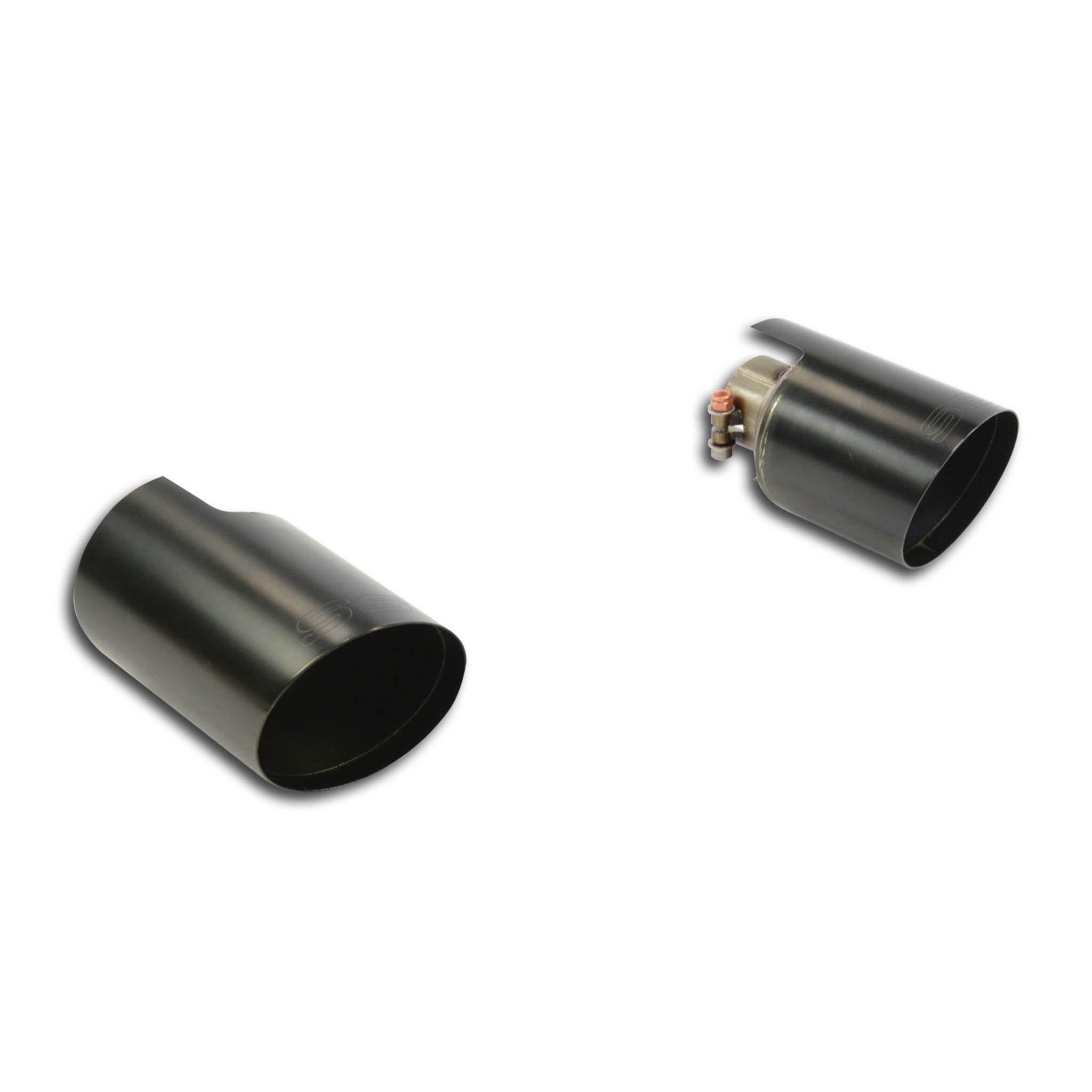 Endpipe kit "Race" Black Right O100 - Left O100