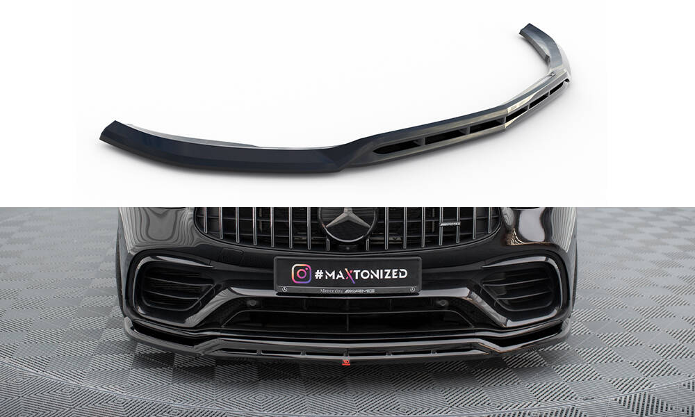 Voorspoiler passend voor Mercedes AMG GLC 63 Maxton Glans Zwart