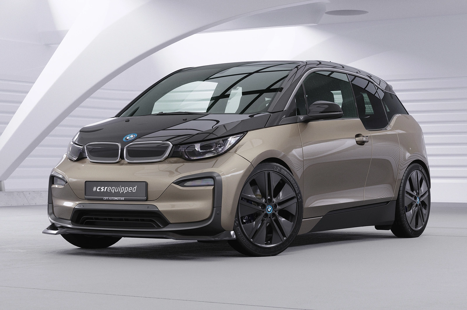 Voorspoiler passend voor BMW i3 Glans Zwart (2017–) CSR