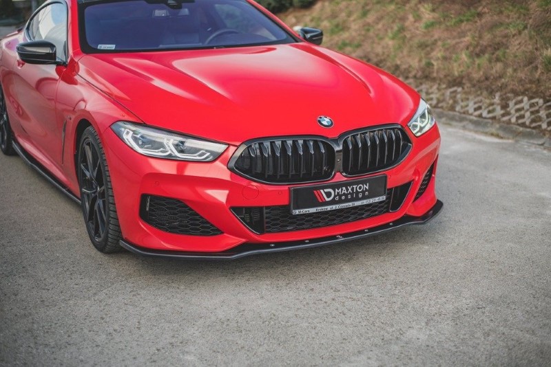 Voorspoiler passend voor BMW M850i G15 V.1 Glanzend Zwart