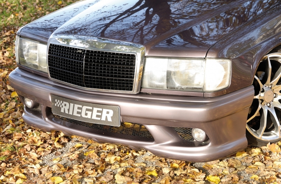 Voorbumper passend voor Mercedes W201 met mistlamphouders Rieger