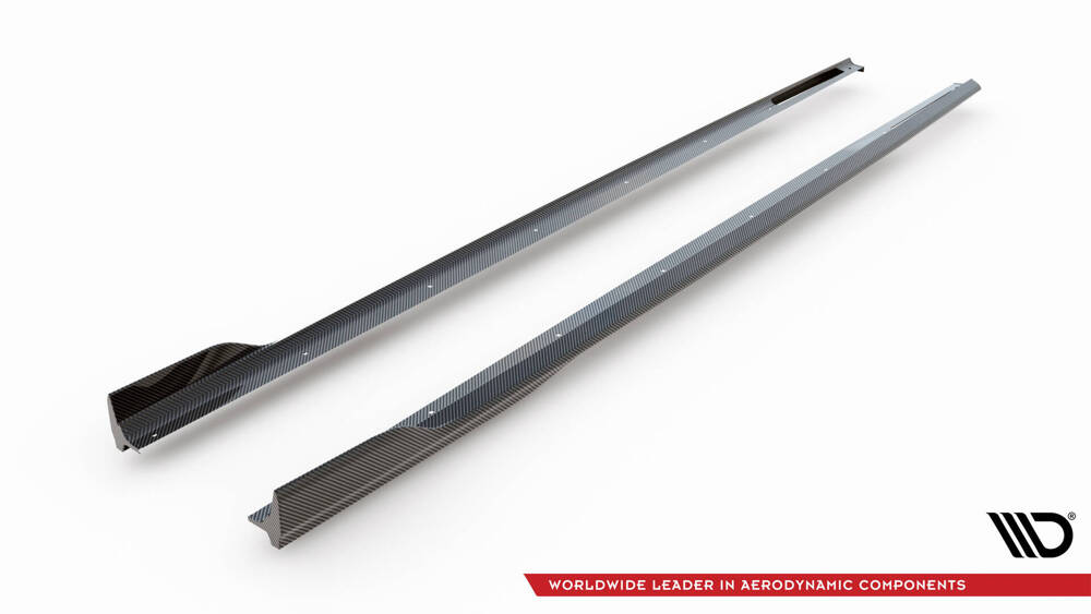 Carbon Fiber Zijskirts passend voor BMW 7 M-pack G11 Facelift