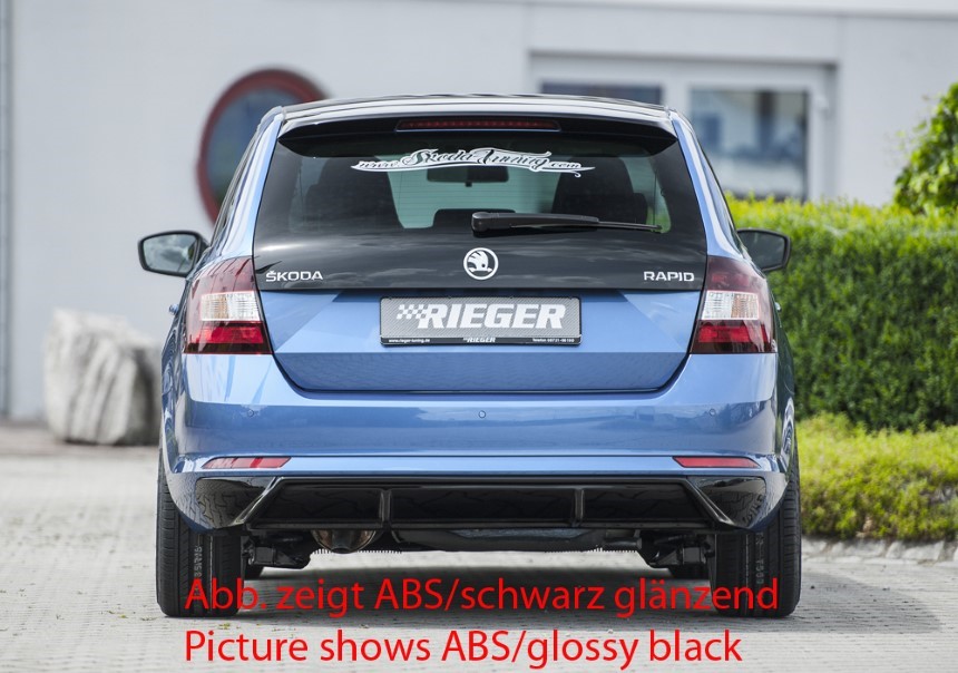 Diffuser passend voor Skoda Rapid (NH) trekhaak Rieger