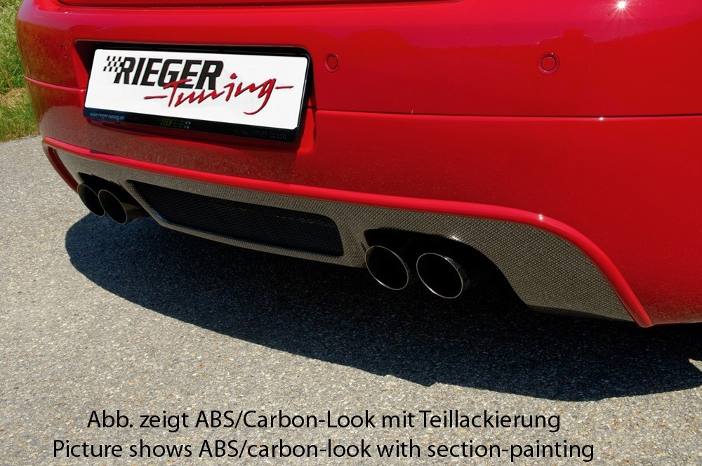 Achterbumper Diffuser passend voor VW Golf V GT/GTI Rieger