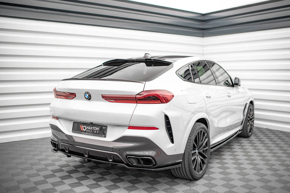 Spoiler passend voor BMW X6 M-pakket G06 glans zwart