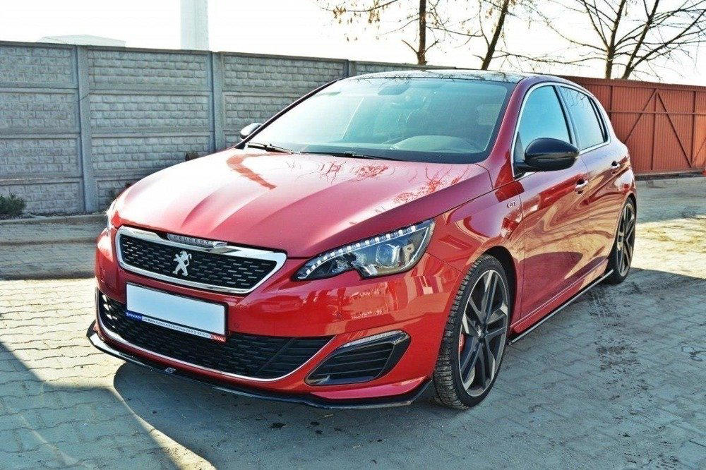 Voorspoiler Peugeot 308 GTI II Facelift  15-18 Glans Zwart