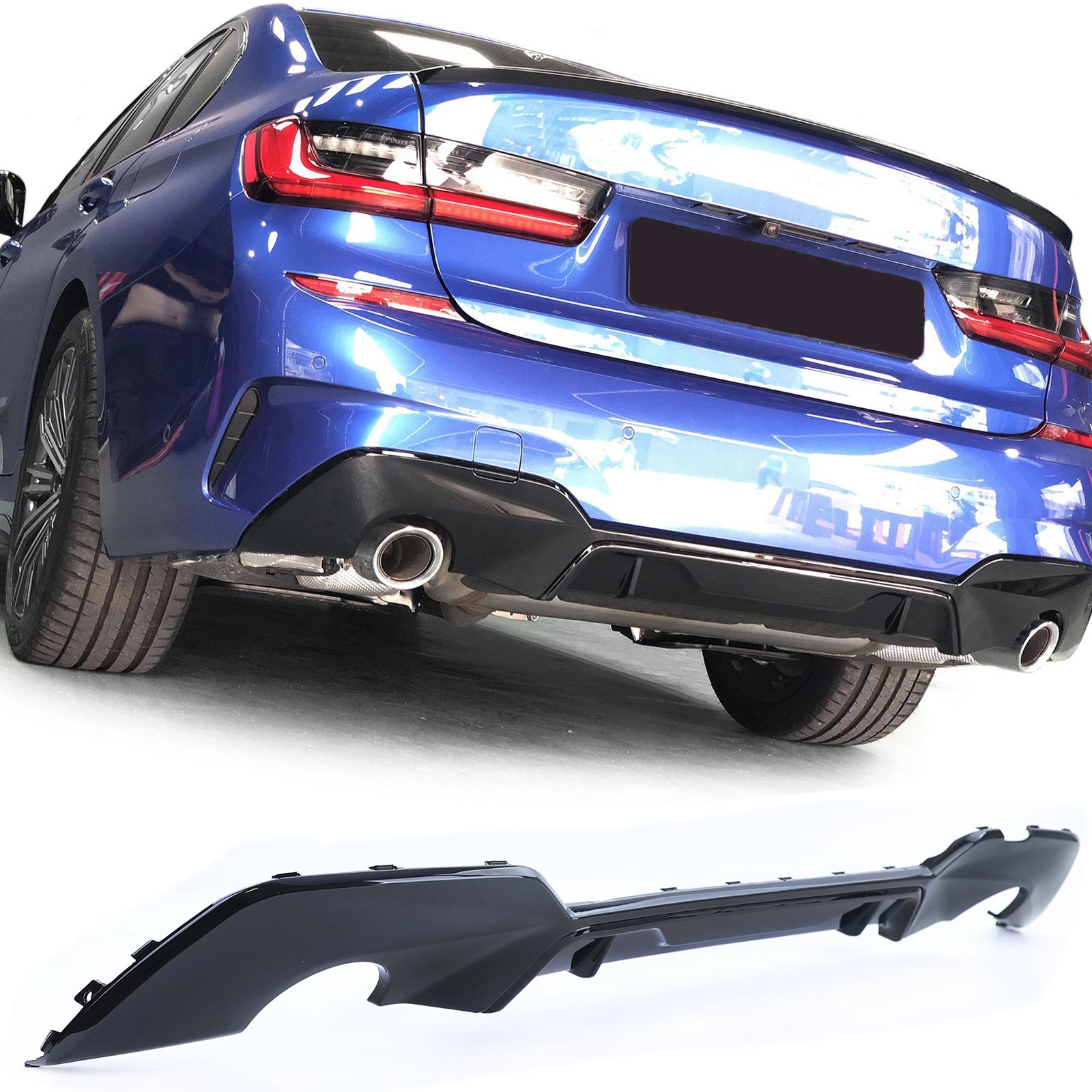 Bodykit passend voor BMW 3 Serie G20 Glans Zwart Look M-Pakket