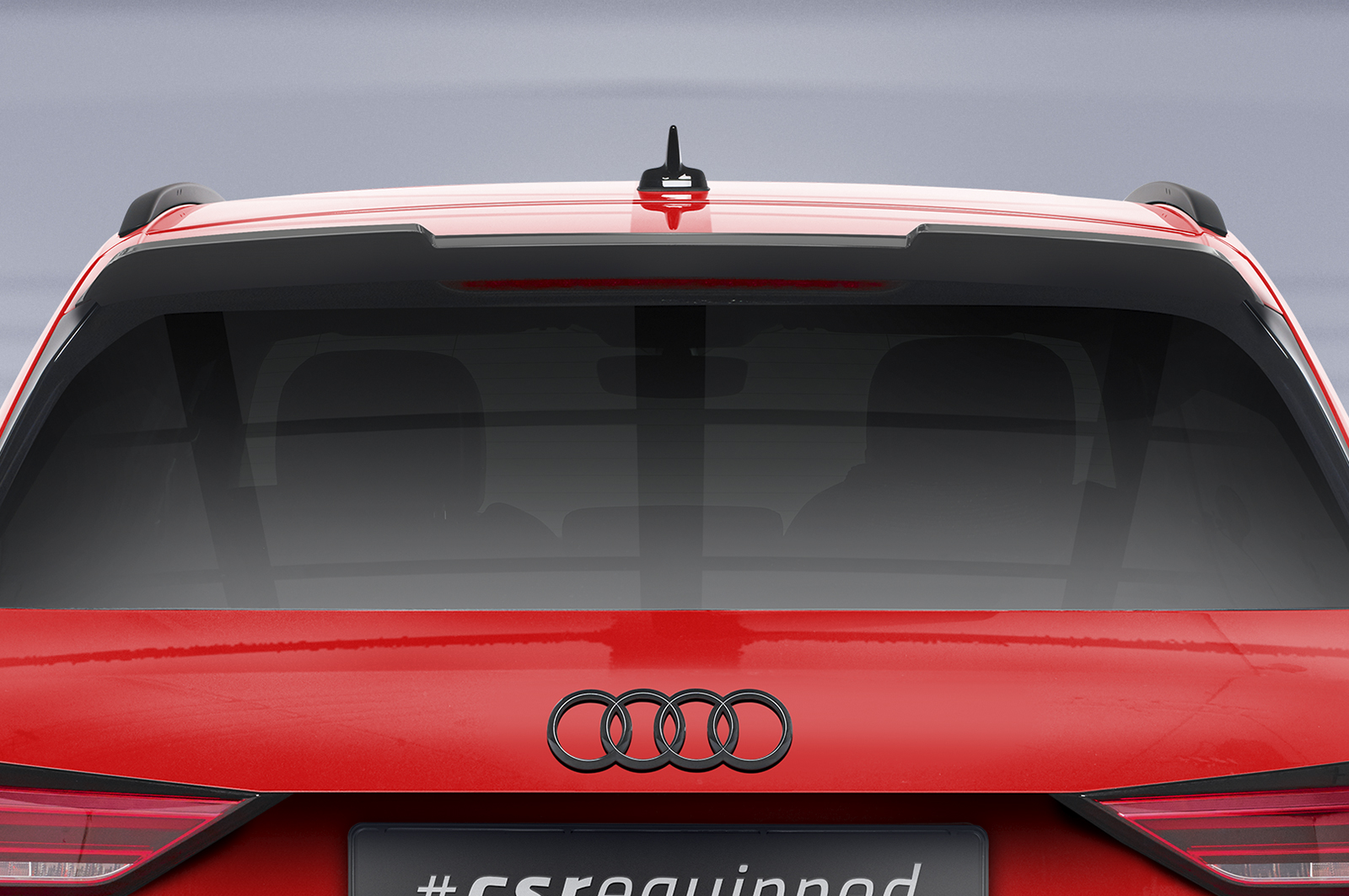 Spoiler passend voor Audi Q3 S-Line F3 CSR Glans Zwart