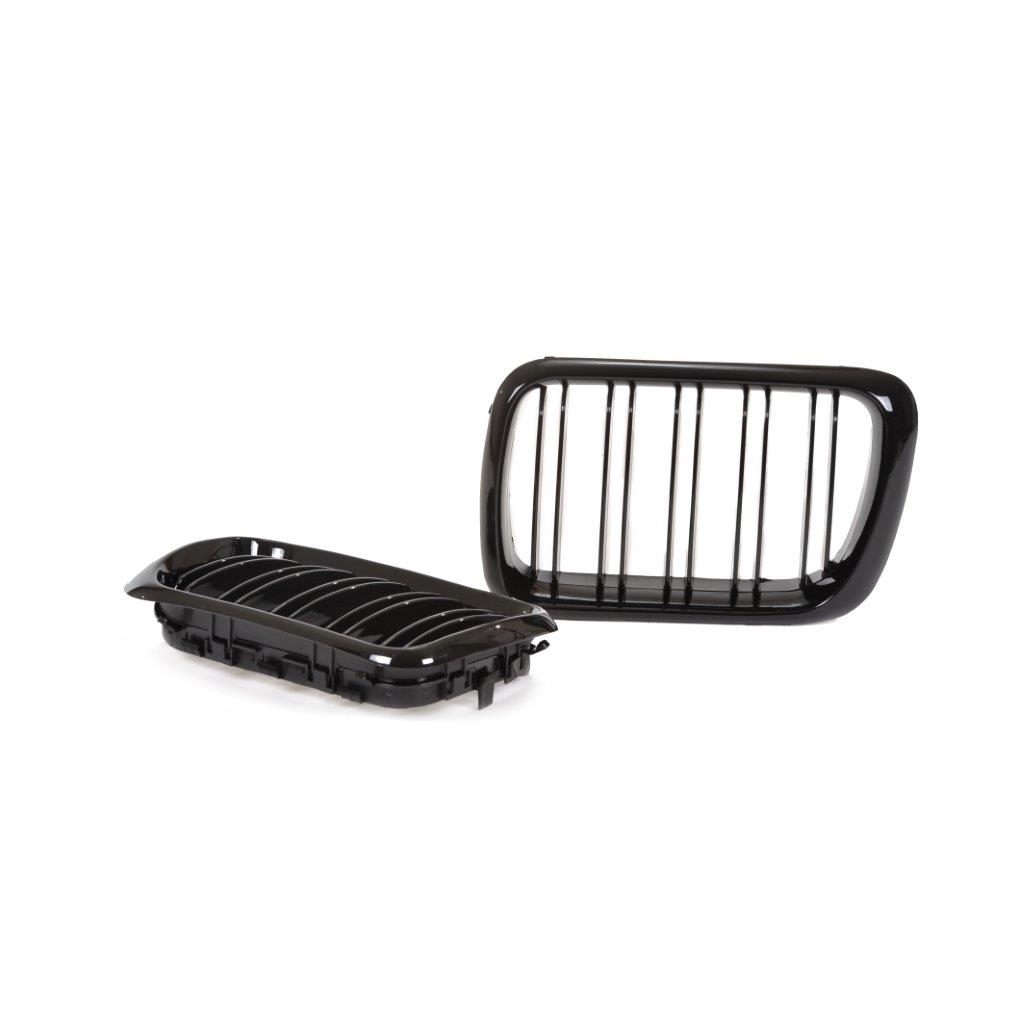 Grill Nieren BMW E36 96-99 Glans Zwart