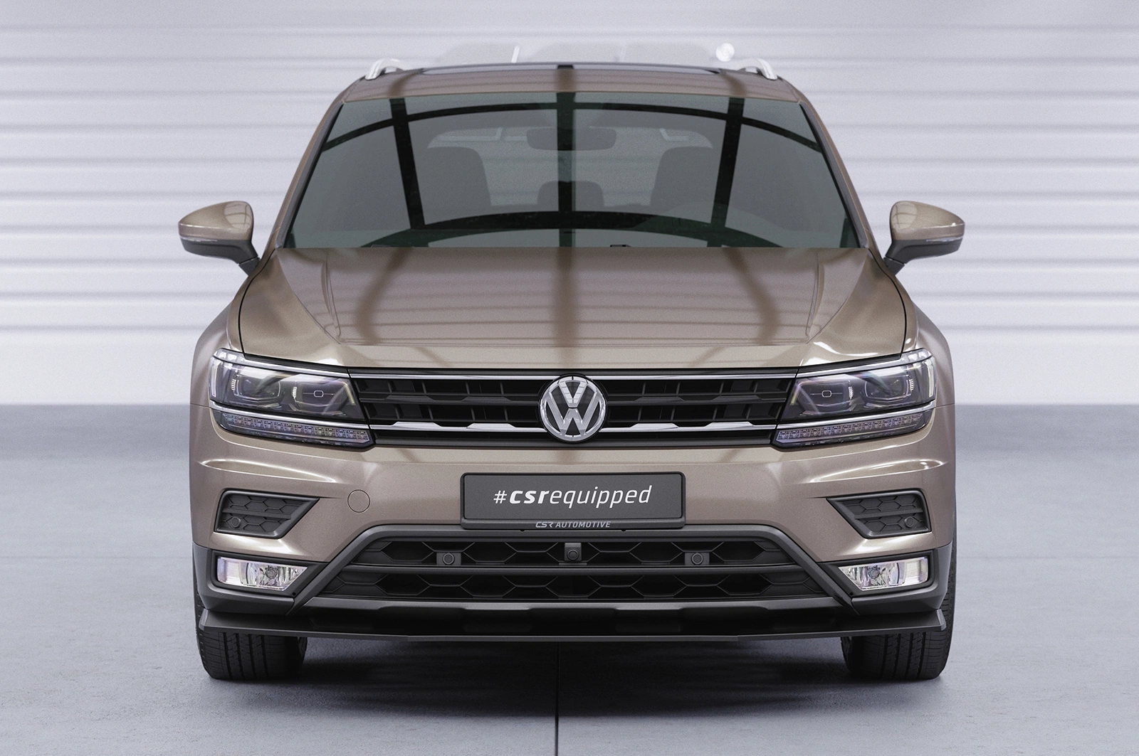 Voorspoiler VW Tiguan 2 (Typ AD) Basis glans zwart 2016–06/2020