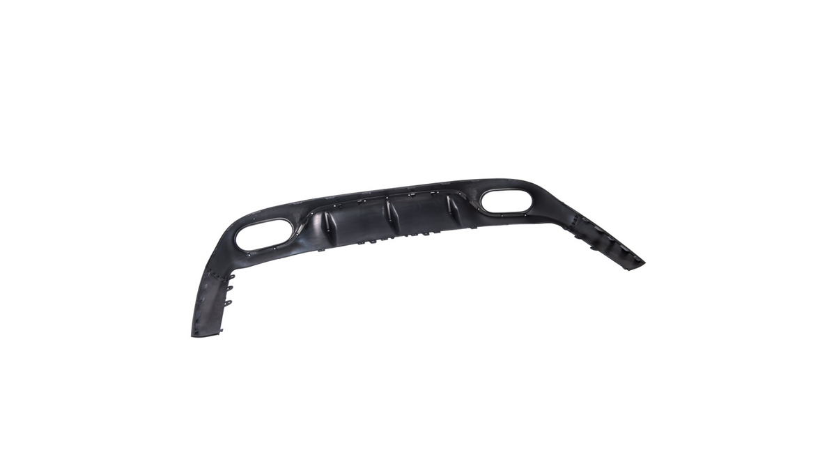 Diffuser passend voor Mercedes E-Class C238 Coupe (2016-..) Black/Chroom Met Sierstukken