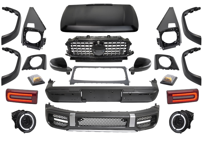 Bodykit passend voor Mercedes G Klasse W463 08-17 Facelift look 2018 Model