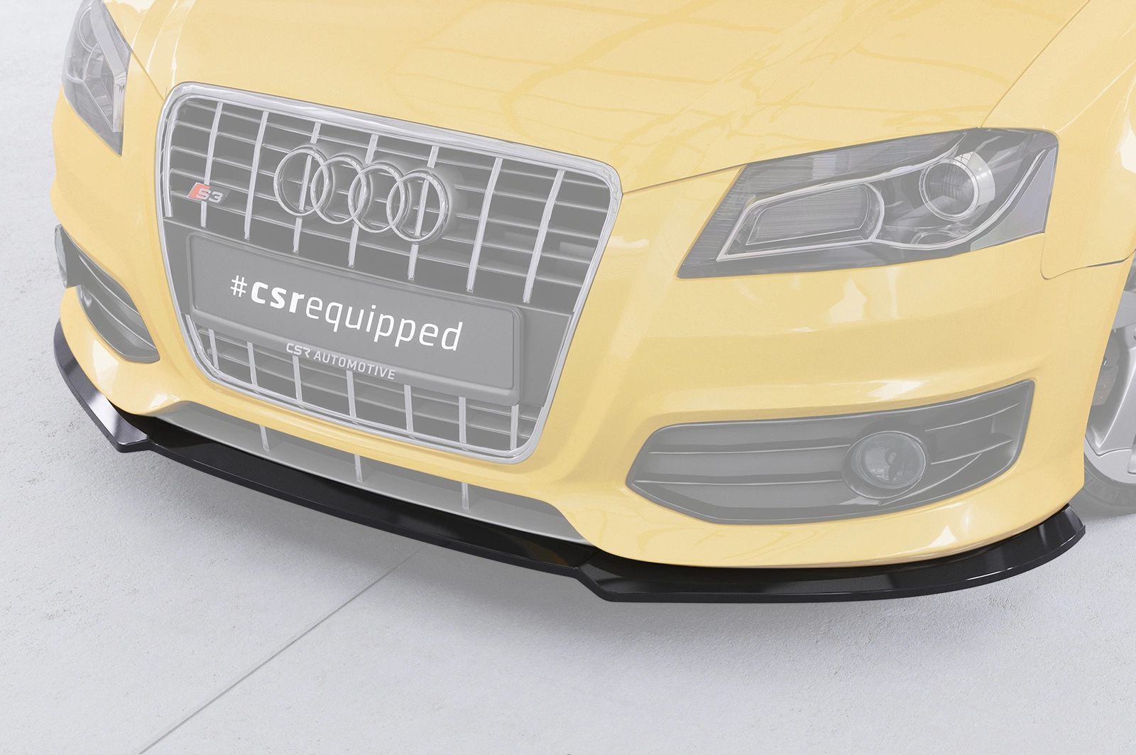 Voorspoiler passend voor Audi S3 (8P/8PA) glans zwart