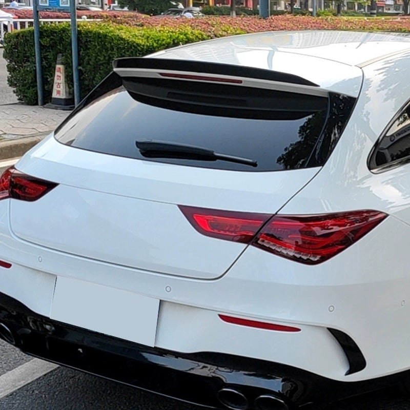 Dakspoiler (Spoiler Cap)  Mercedes CLA X118 Shooting Brake 2019-2025 (ABS Glanzend zwart)