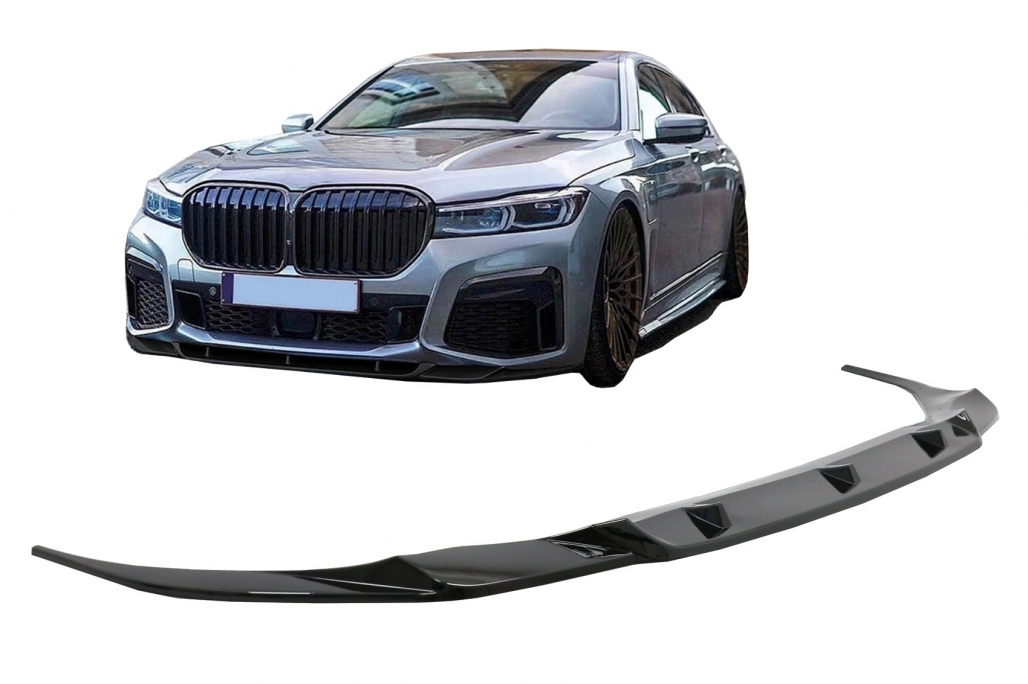 Voorspoiler passend voor BMW 7 Series G12 LCI (02.2019-verder) Piano Zwart
