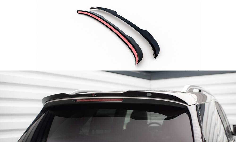 Spoiler passend voor Mercedes Benz GLE SUV AMG Line W167 Maxton Glans Zwart