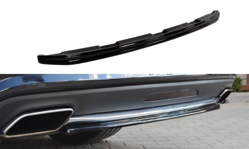 Diffuser passend voor Mercedes CLS W218 AMG-Line Maxton Design glans zwart