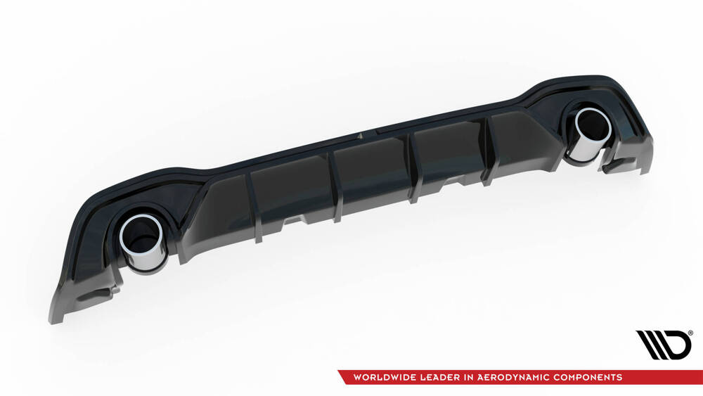 Diffuser VW Golf GTE MK8 + Chrome Uitlaatsierstukken