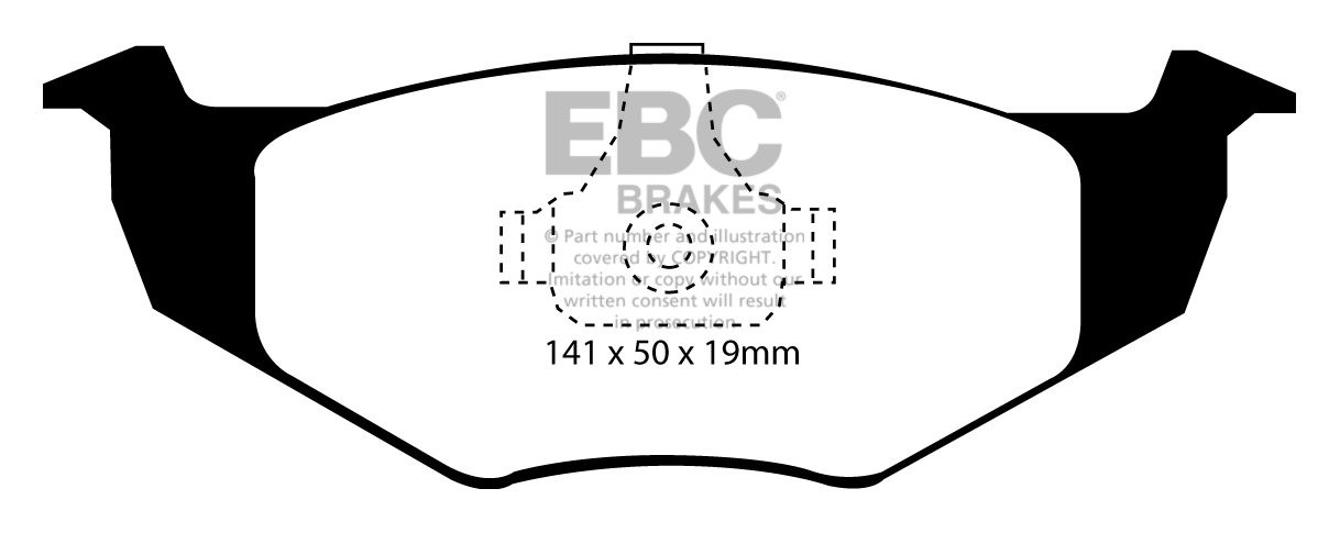 EBC Brakes VW Polo 6N(2) 1.9 TD 98-99 Remblokken voorzijde