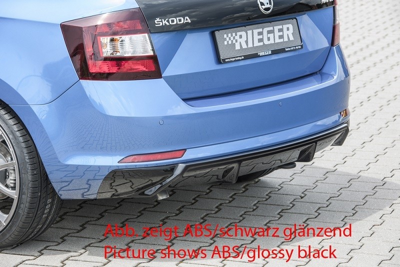 Achterbumper Diffuser Carbon-look Skoda Rapid Spaceback NH