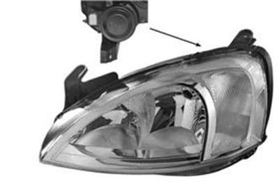 koplamp, Valeo, H7+H7, elektr verstelb, rechts,-09/2002 Opel Cor
