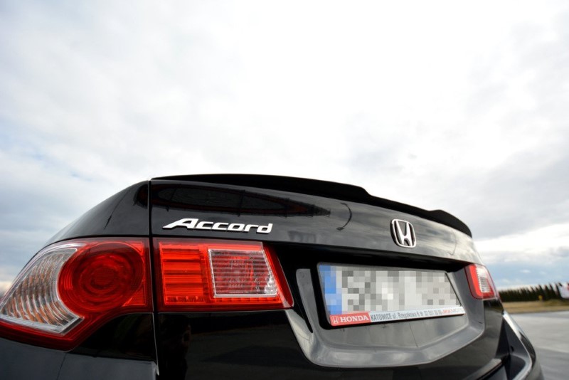 Spoiler Extentie Honda Accord MK.8 (Cu-Series) Preface Sedan Glanzend Zwart Maxton