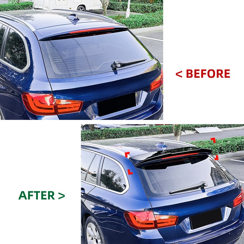 Dakspoiler  BMW 5-Serie F11 Touring 2010-2016 (ABS Glanzend zwart)