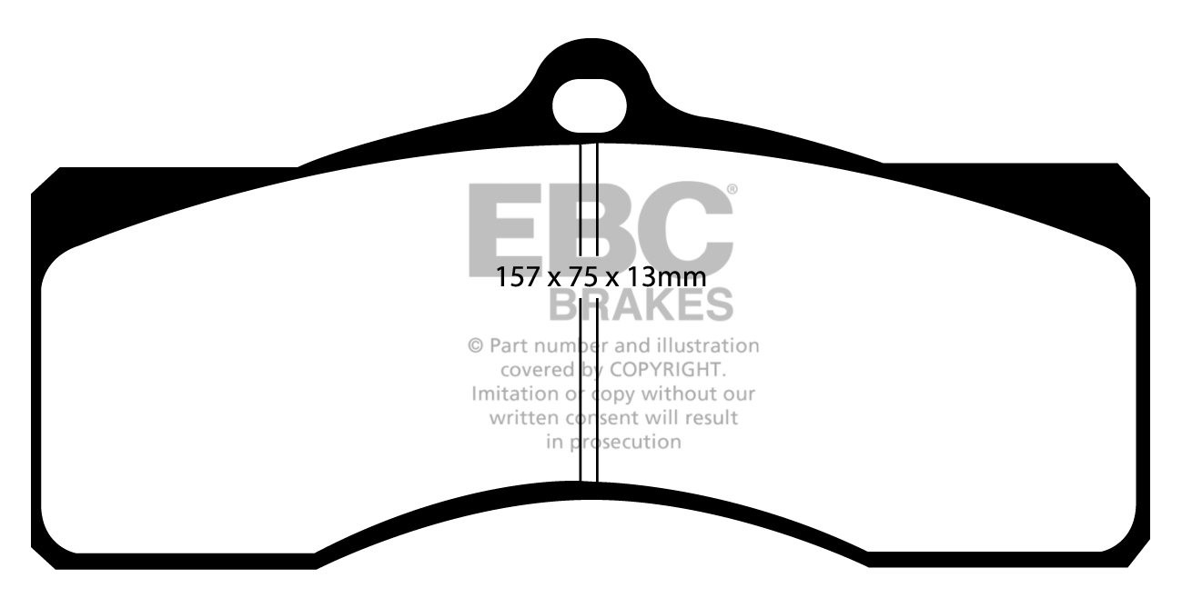 EBC Brakes CHEVROLET Camaro 6.5 1969 Remblokken voorzijde