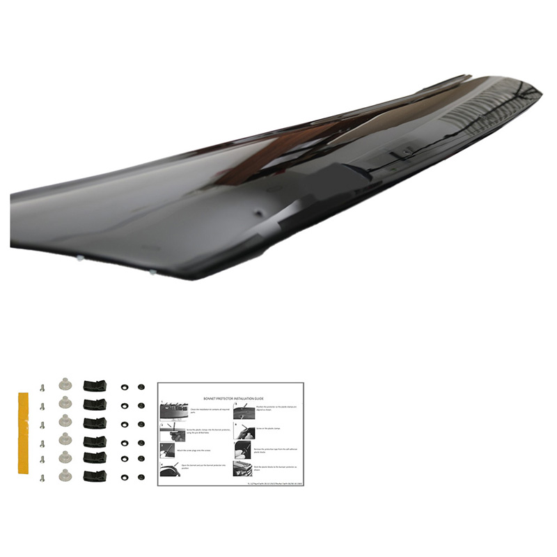 Motorkapbeschermer (steenslagcover)  Renault Master 3e Gen. 2010-2014 - Glanzend zwart